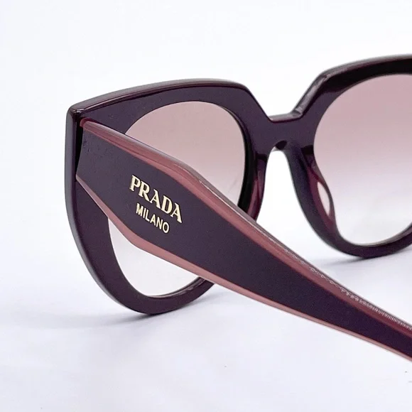 NEW PRADA PR14WS VIY1L0 WOMEN’S SUNGLASSES PRADA SPR 14W BURGUNDY PRADA PR 14WS - Picture 6 of 12